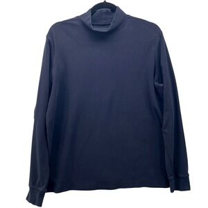 Lands End‎ Mock Neck Shirt Large Dark Academia